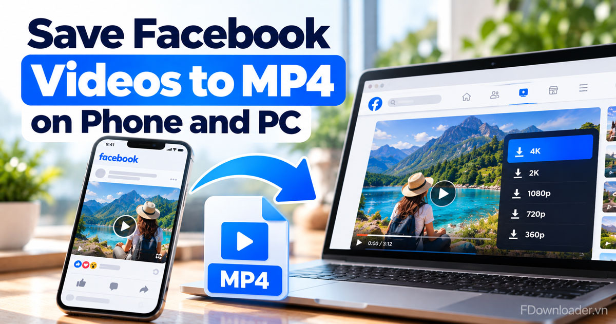 Facebook Video to MP4: How to Save FB Videos on Phone and PC