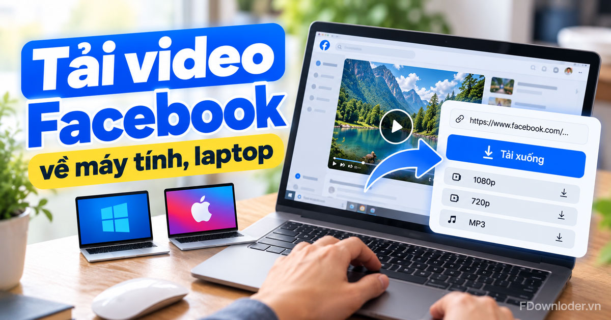 Cách tải video Facebook về máy tính, laptop Windows và Mac