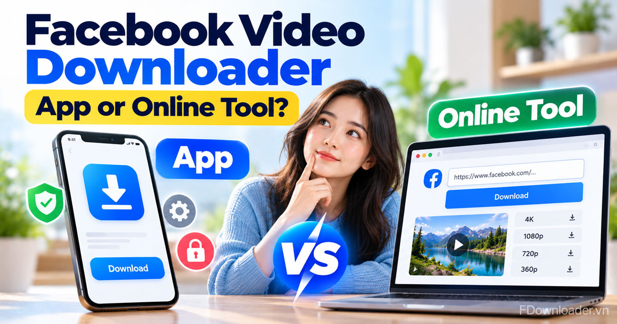 Facebook Video Downloader App or Online Tool: Which Should You Use?