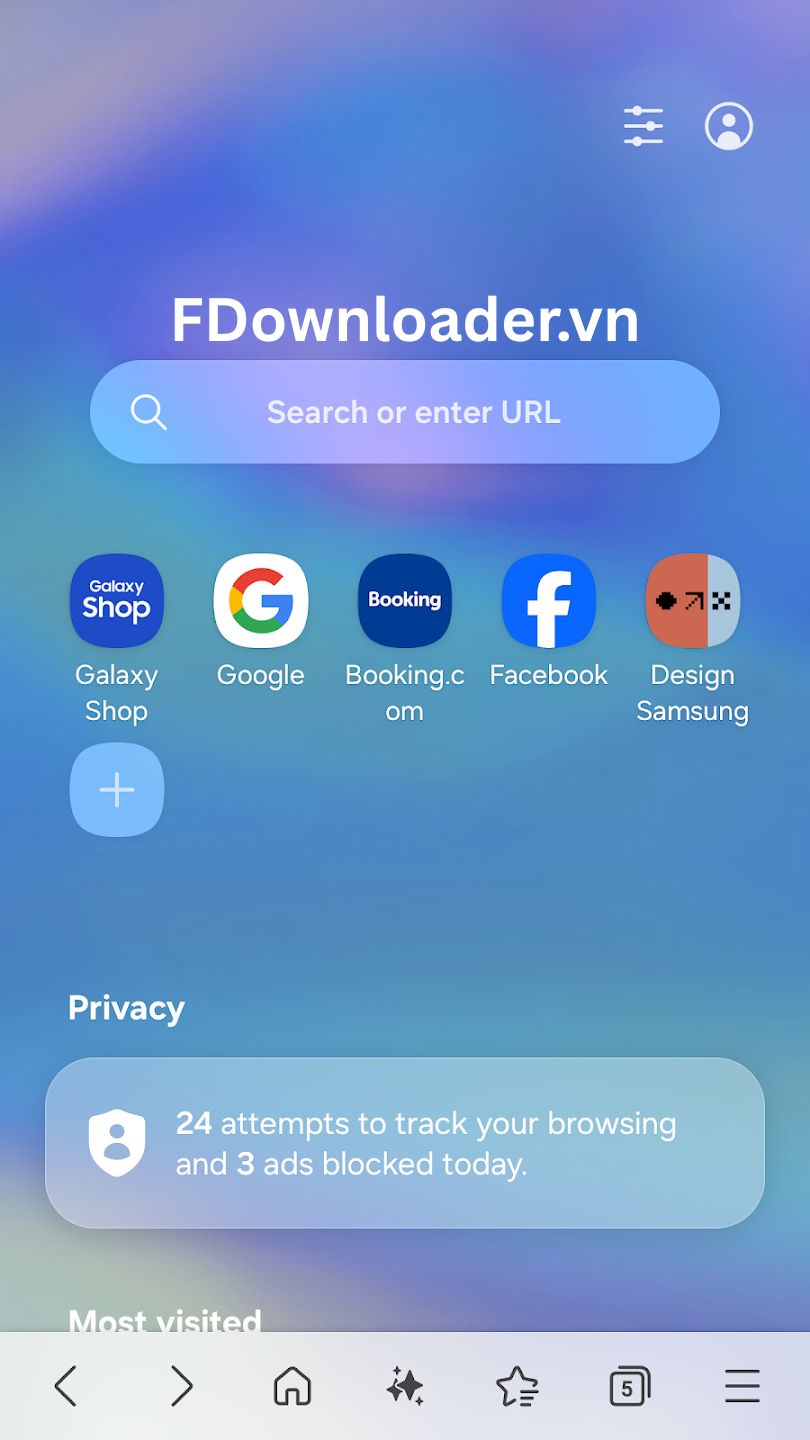 Tải video Facebook trên Samsung Android bằng Samsung Internet Browser